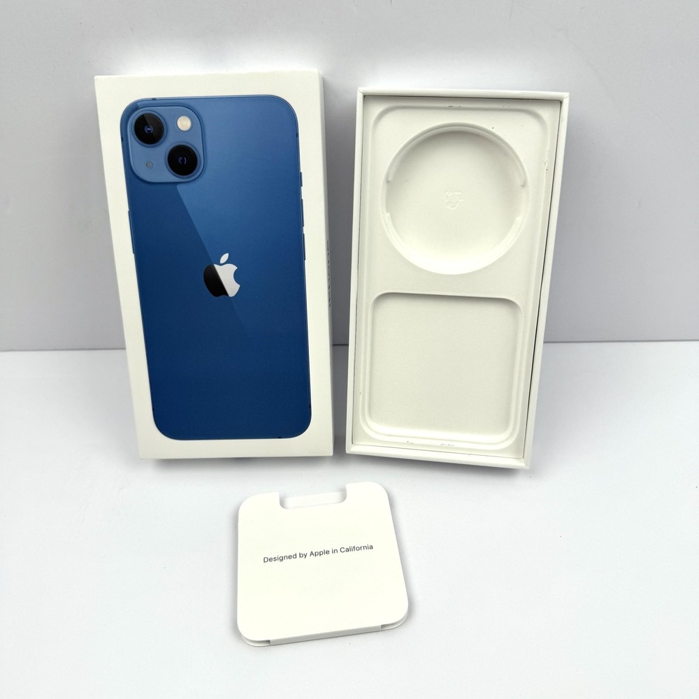Apple IPhone 13 Blue 128GB Original Retail Box Only‎ MLAE3LL/A A2482 Packaging